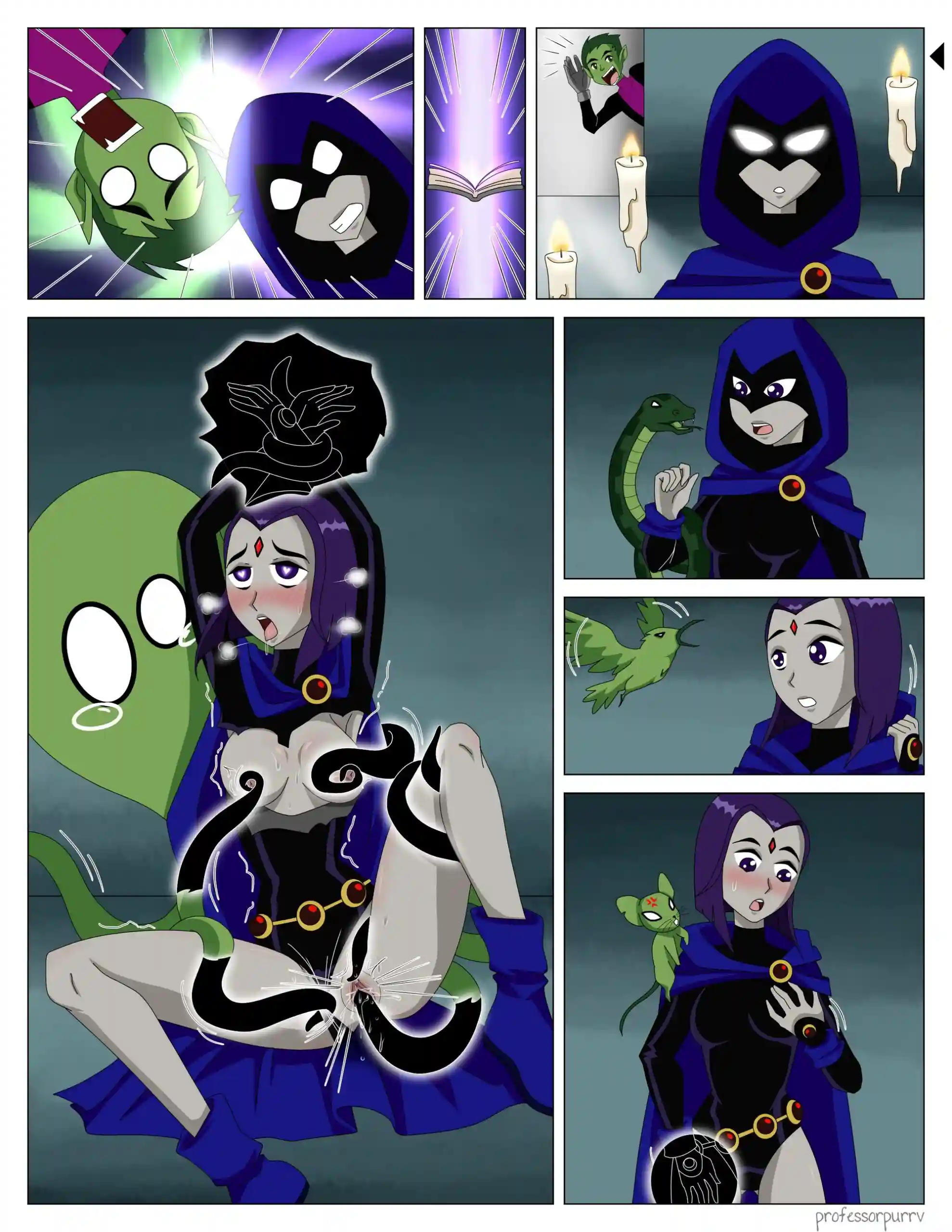 Beastboy and Raven Swap Bodies - 7