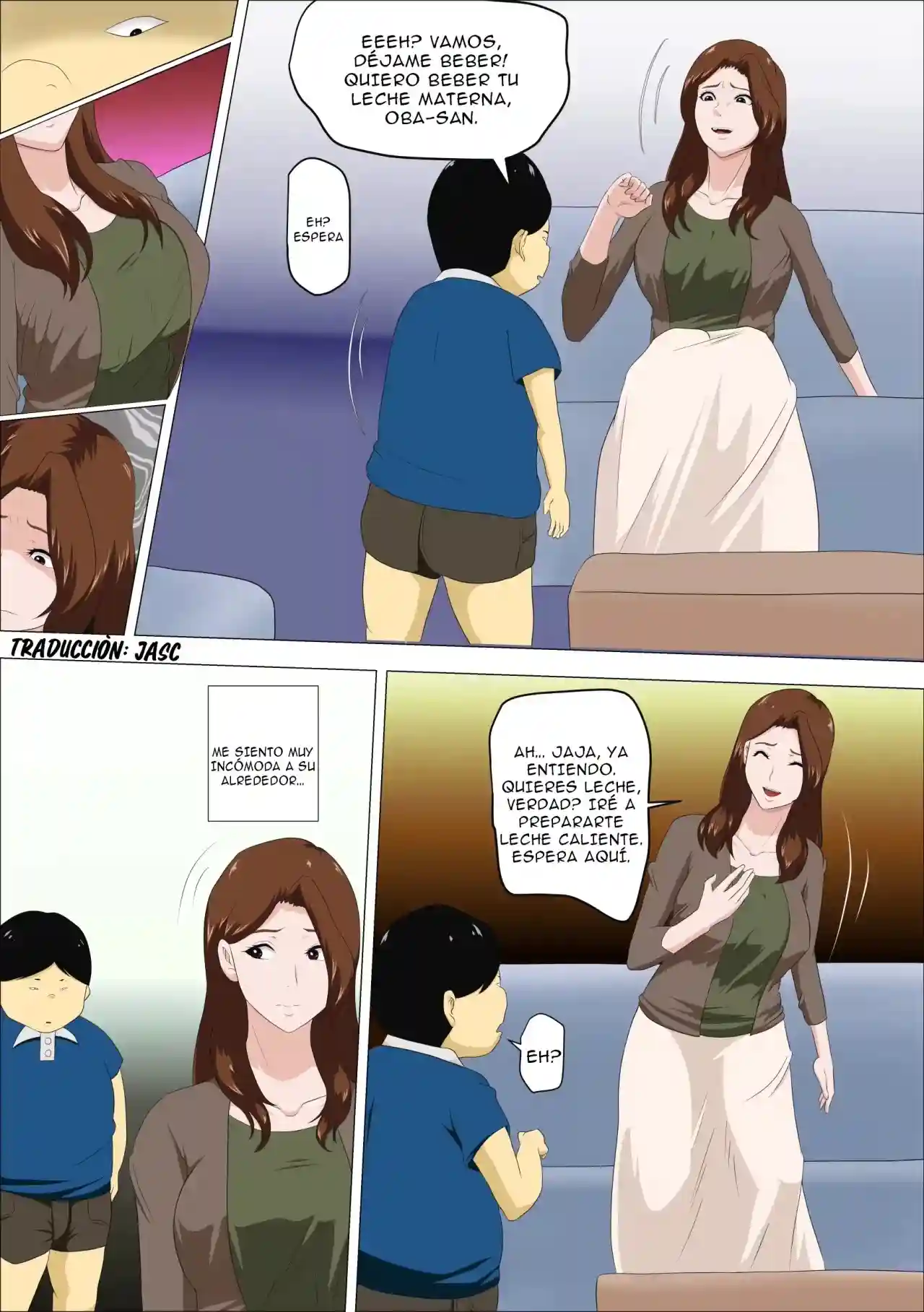 Cuide al hijo del jefe y lo unico que hizo fue chuparme las tetas - 5