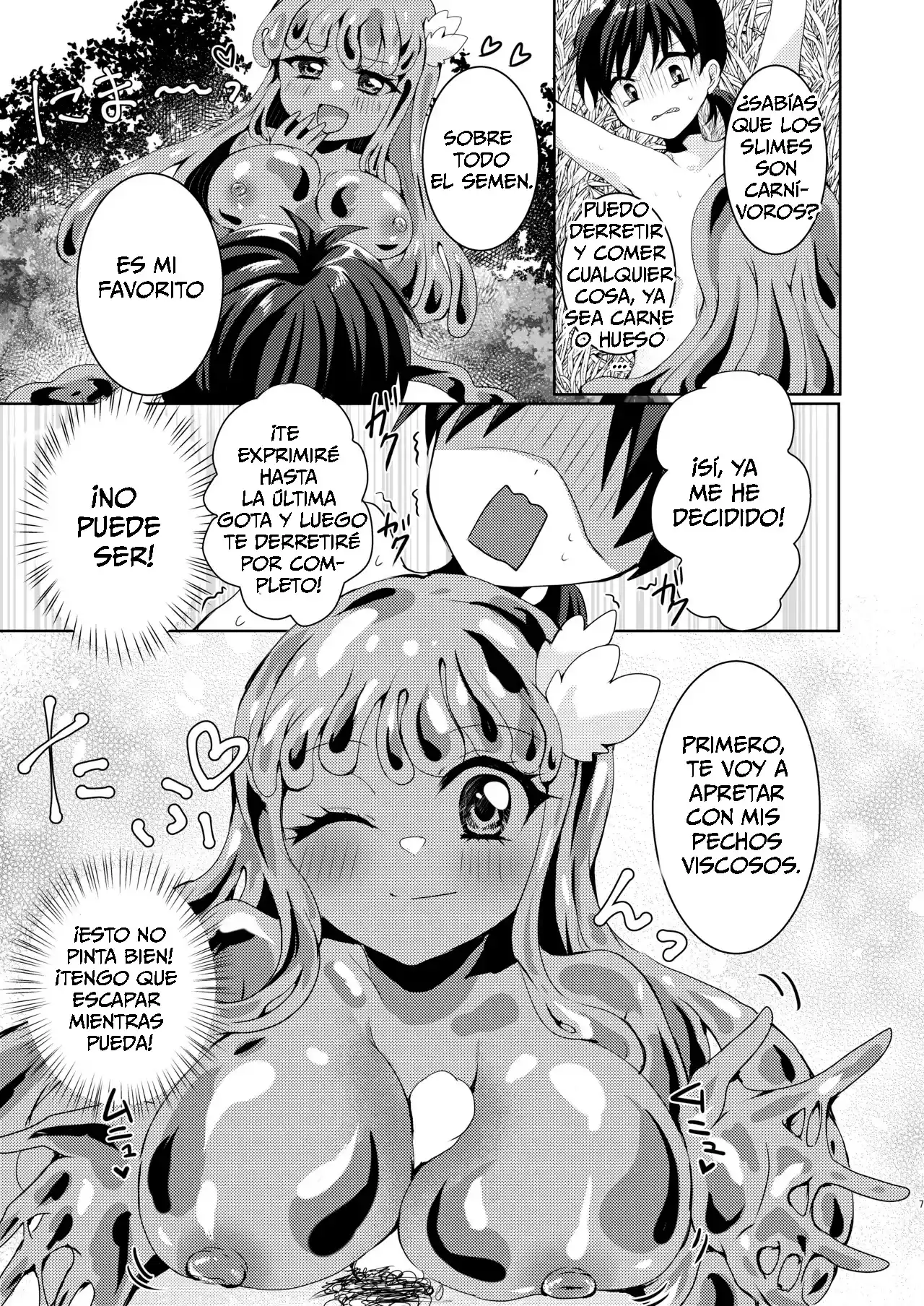Ikiri Yuusha kun saijaku monster no slime musume ni kanzen haiboku nurunuru slime ni tsutsumare - 6