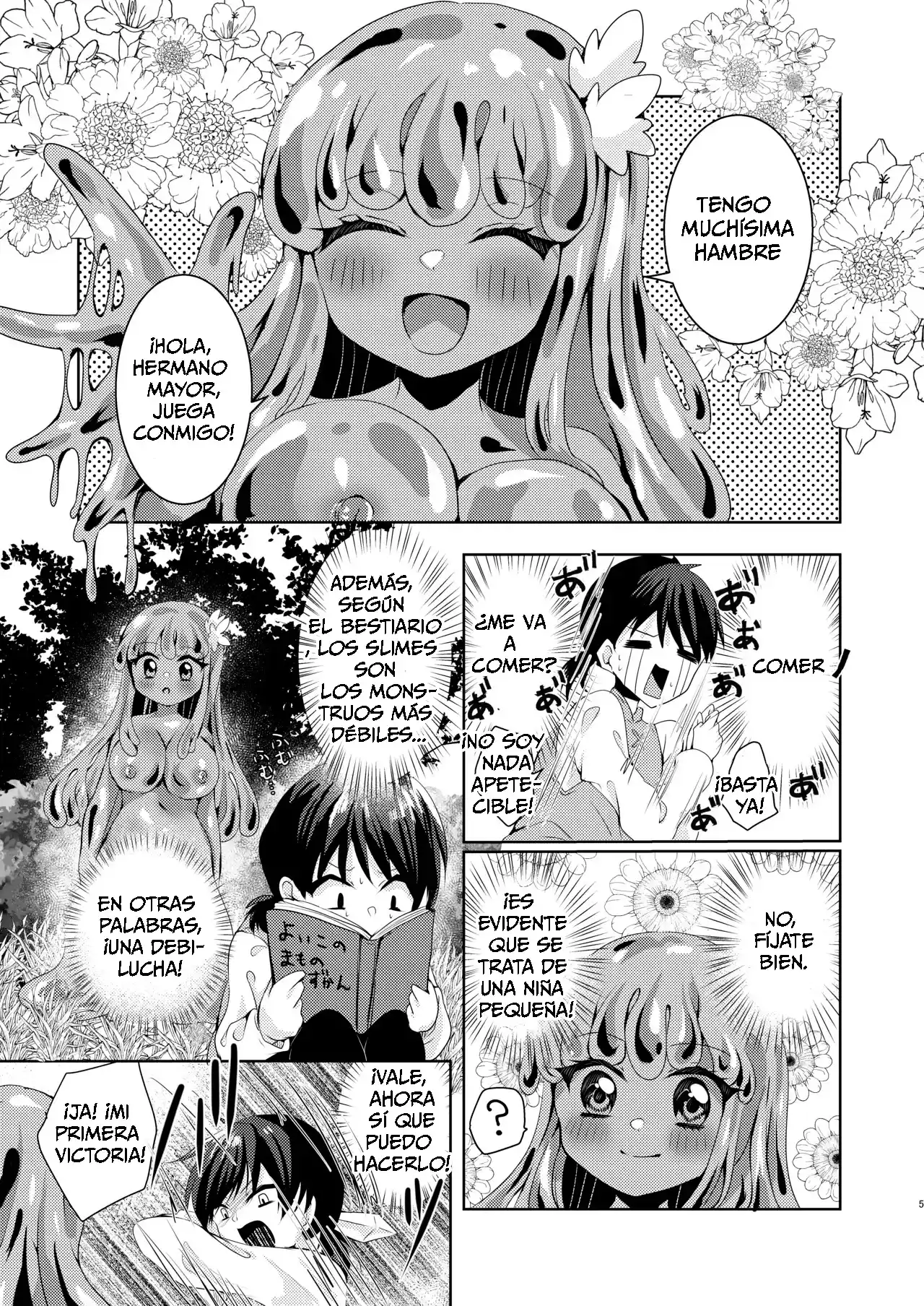 Ikiri Yuusha kun saijaku monster no slime musume ni kanzen haiboku nurunuru slime ni tsutsumare - 4