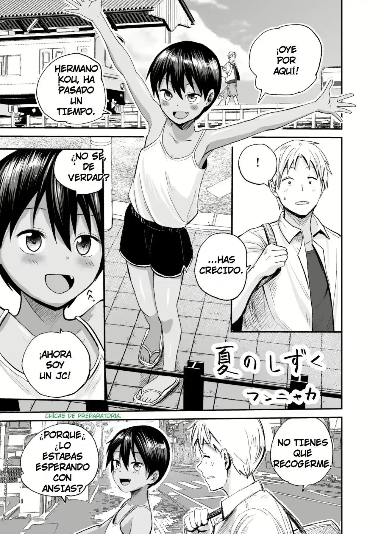 Natsu no Shizuku Kasshoku no Itoko to 1 Shuukan Summer Drops Una Semana Con la Prima Morena - 1